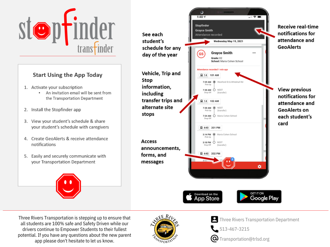 StopFinder app 