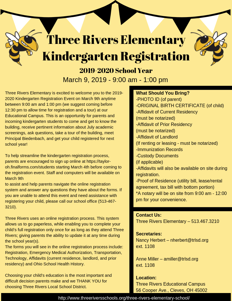 Kindergarten Registration 19