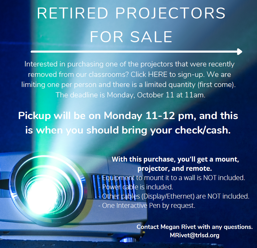 retired projectors for sale