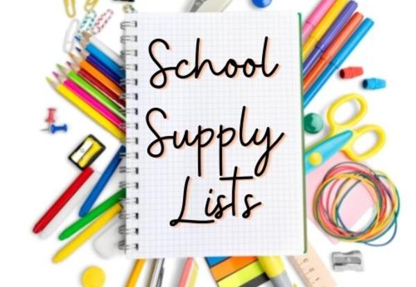 school supply lists