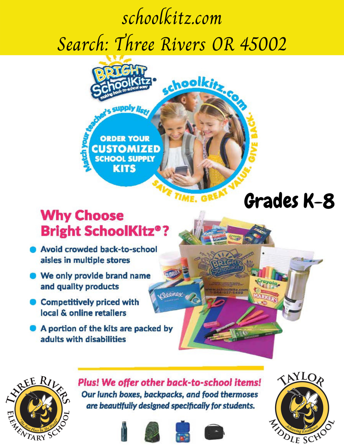 Customized School Supply Kits-Home - Bright School Kitz